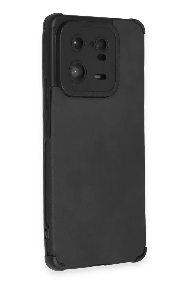Xiaomi Mi 13 Pro Kılıf Loop Deri Silikon - Siyah