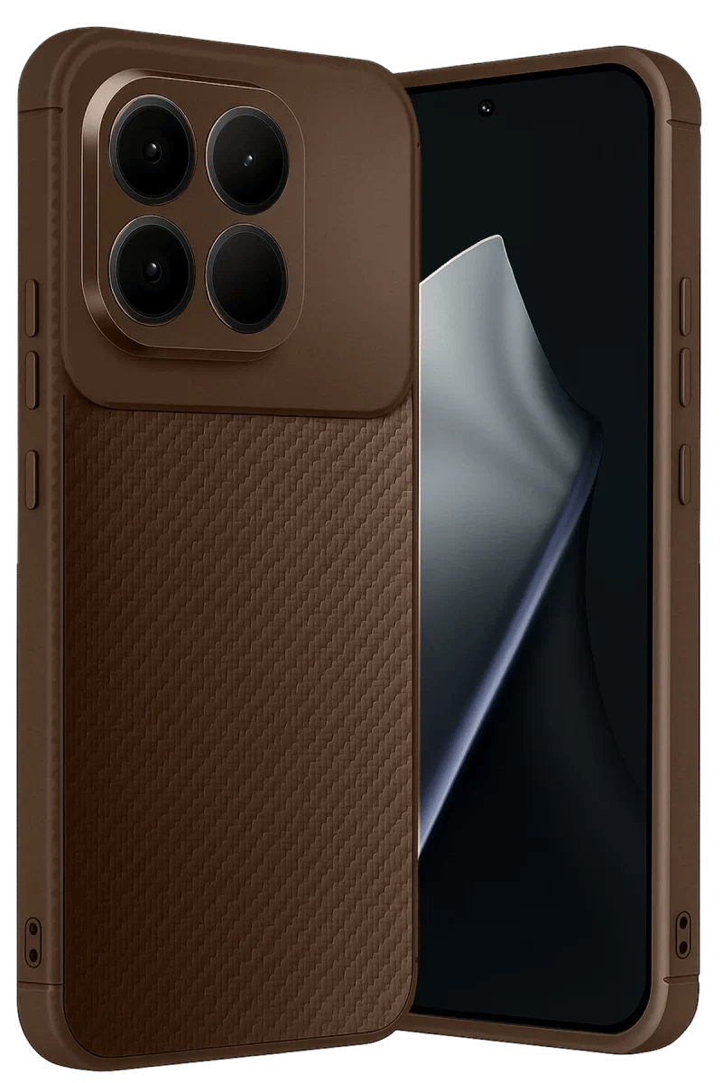 Xiaomi Mi 15T Auto Focus Karbon Kapak - Kahverengi
