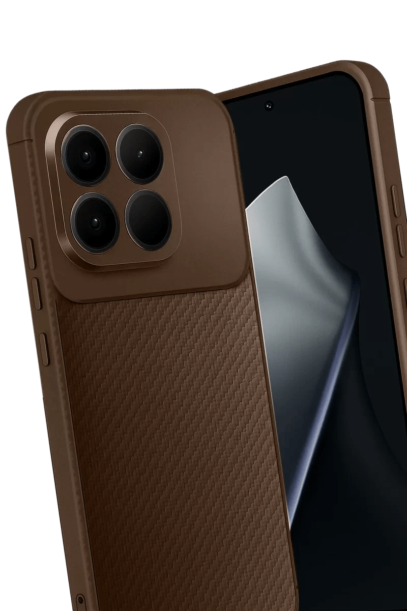 Xiaomi Mi 15T Auto Focus Karbon Kapak - Kahverengi