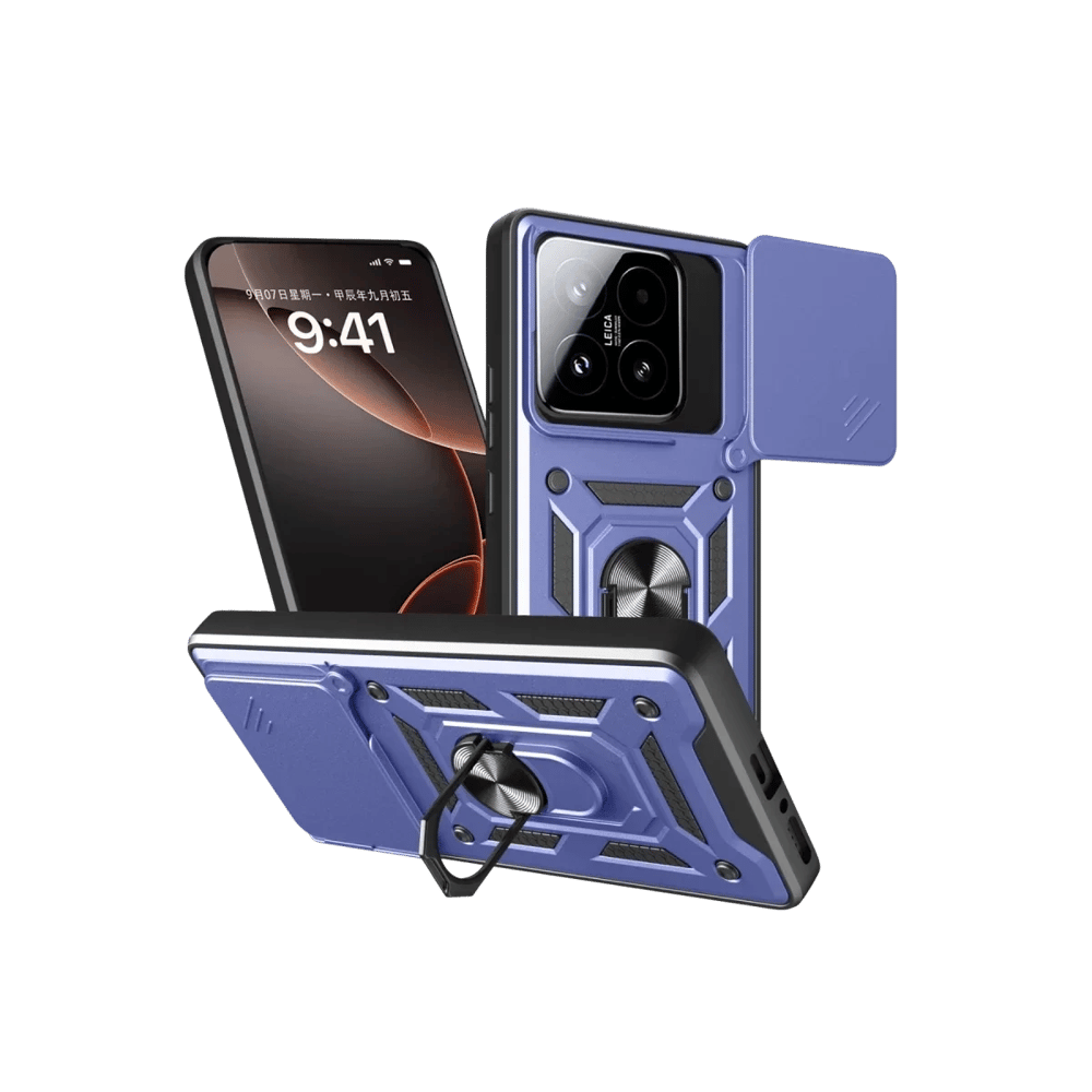 Xiaomi Mi 15T Pars Lens Yüzüklü Silikon - Lacivert