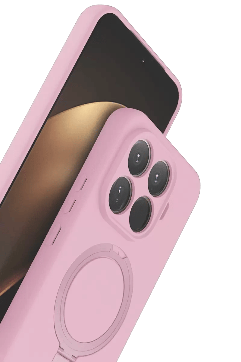 Xiaomi Mi 15T Pro Regal Magsafe Standlı Kapak - Açık Pembe