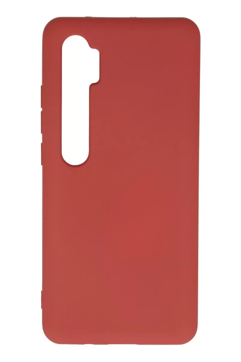 Xiaomi Mi Note 10 Lite Kılıf Nano içi Kadife Silikon - Kiremit