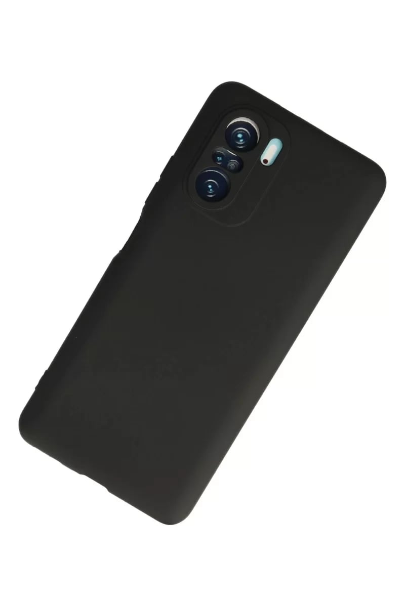 Xiaomi Poco F3 Kılıf First Silikon - Siyah