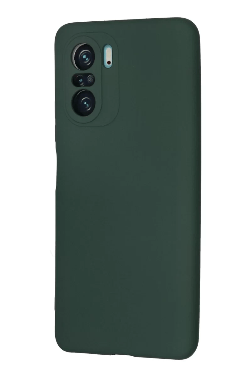 Xiaomi Poco F3 Kılıf Nano içi Kadife Silikon - Koyu Yeşil