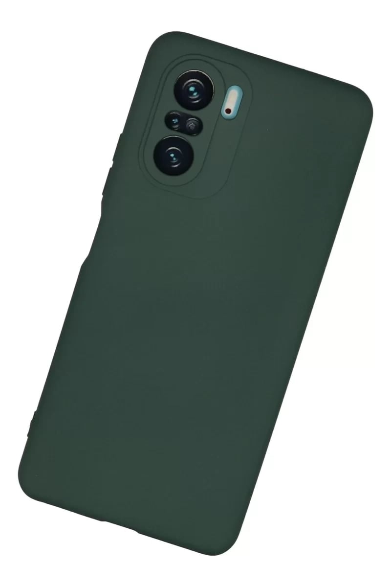 Xiaomi Poco F3 Kılıf Nano içi Kadife Silikon - Koyu Yeşil