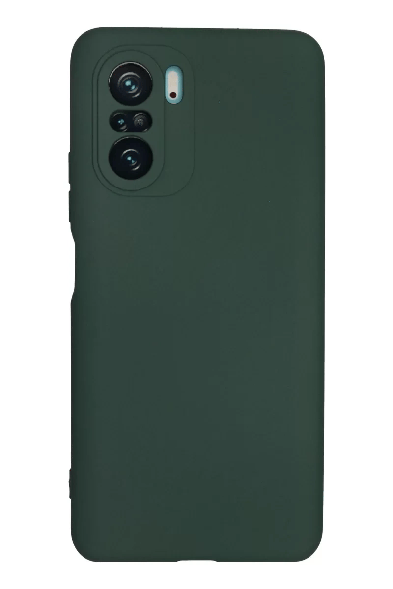 Xiaomi Poco F3 Kılıf Nano içi Kadife Silikon - Koyu Yeşil