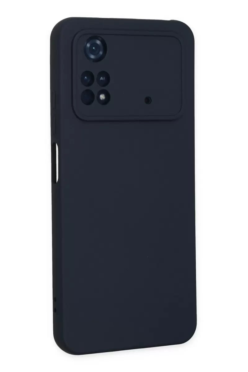 Xiaomi Poco M4 Pro 4G Kılıf Nano içi Kadife Silikon - Lacivert