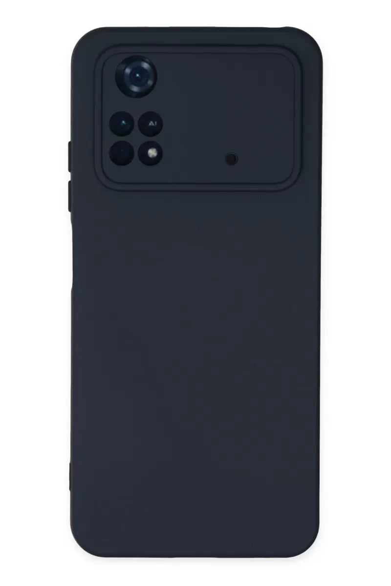 Xiaomi Poco M4 Pro 4G Kılıf Nano içi Kadife Silikon - Lacivert