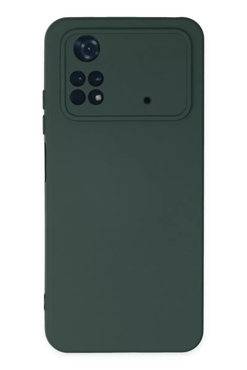 Xiaomi Poco M4 Pro 4G Kılıf Nano içi Kadife Silikon - Koyu Yeşil