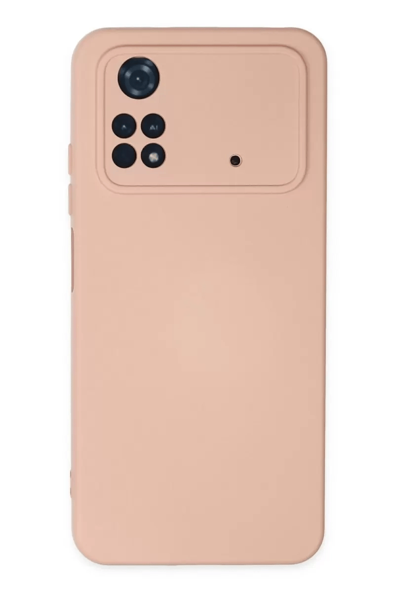 Xiaomi Poco M4 Pro 4G Kılıf Nano içi Kadife Silikon - Pudra