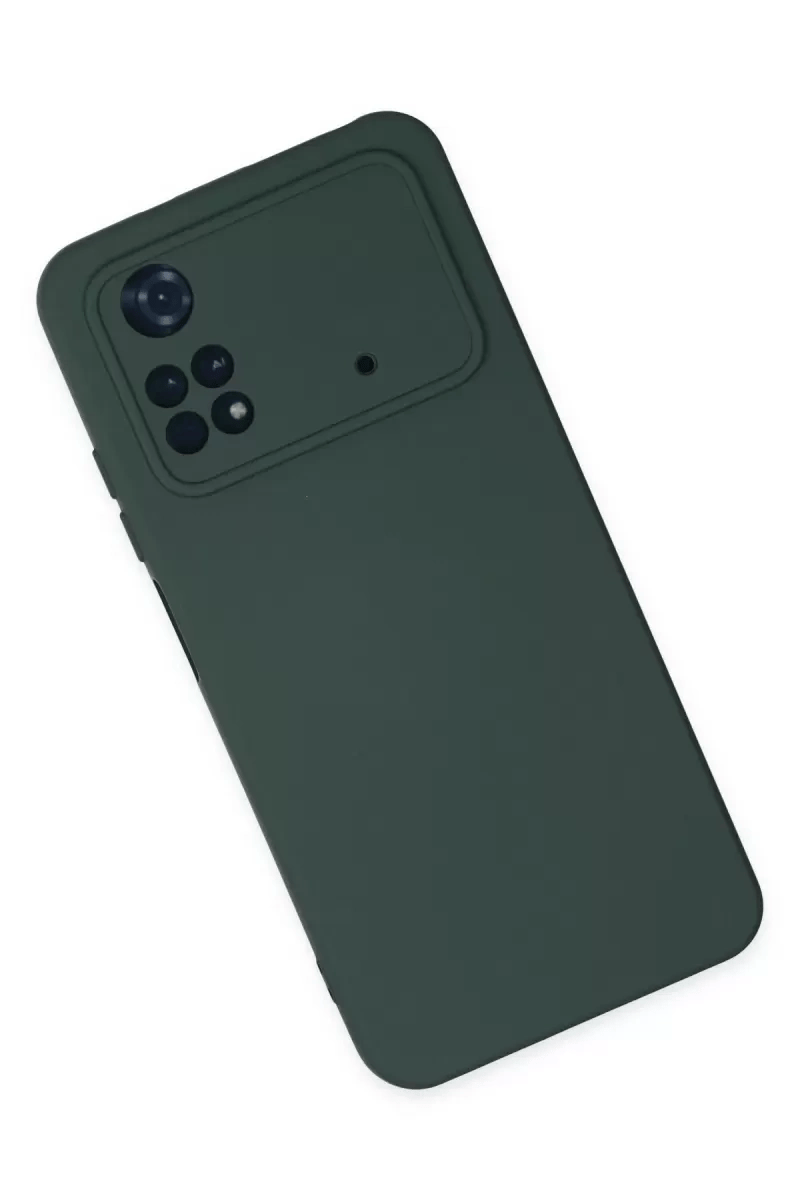 Xiaomi Poco M4 Pro 4G Kılıf Nano içi Kadife Silikon - Koyu Yeşil