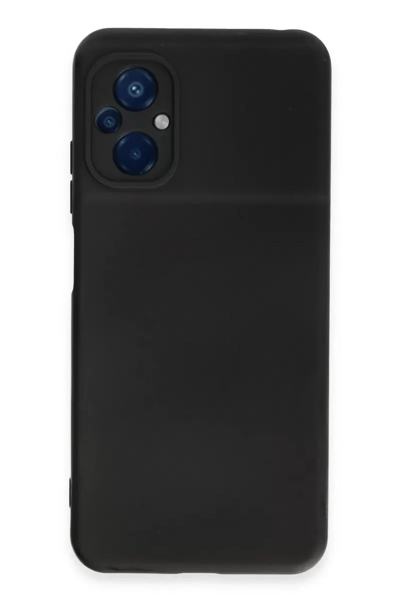Xiaomi Poco M5 Kılıf Nano içi Kadife Silikon - Siyah