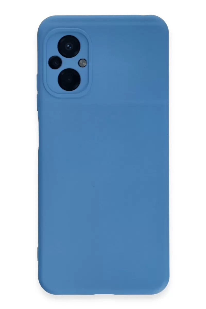 Xiaomi Poco M5 Kılıf Nano içi Kadife Silikon - Mavi