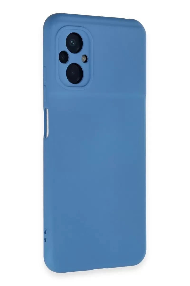Xiaomi Poco M5 Kılıf Nano içi Kadife Silikon - Mavi