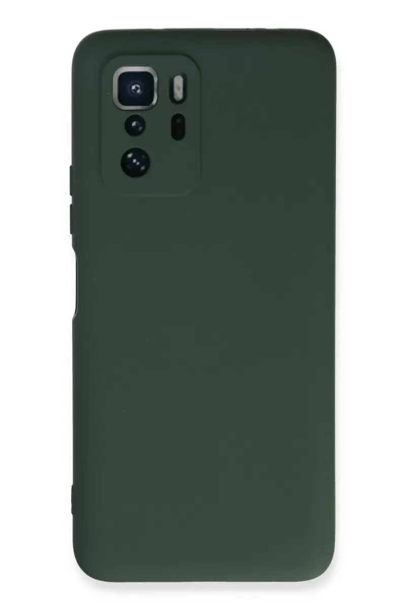 Xiaomi Poco X3 GT Kılıf Nano içi Kadife Silikon - Koyu Yeşil
