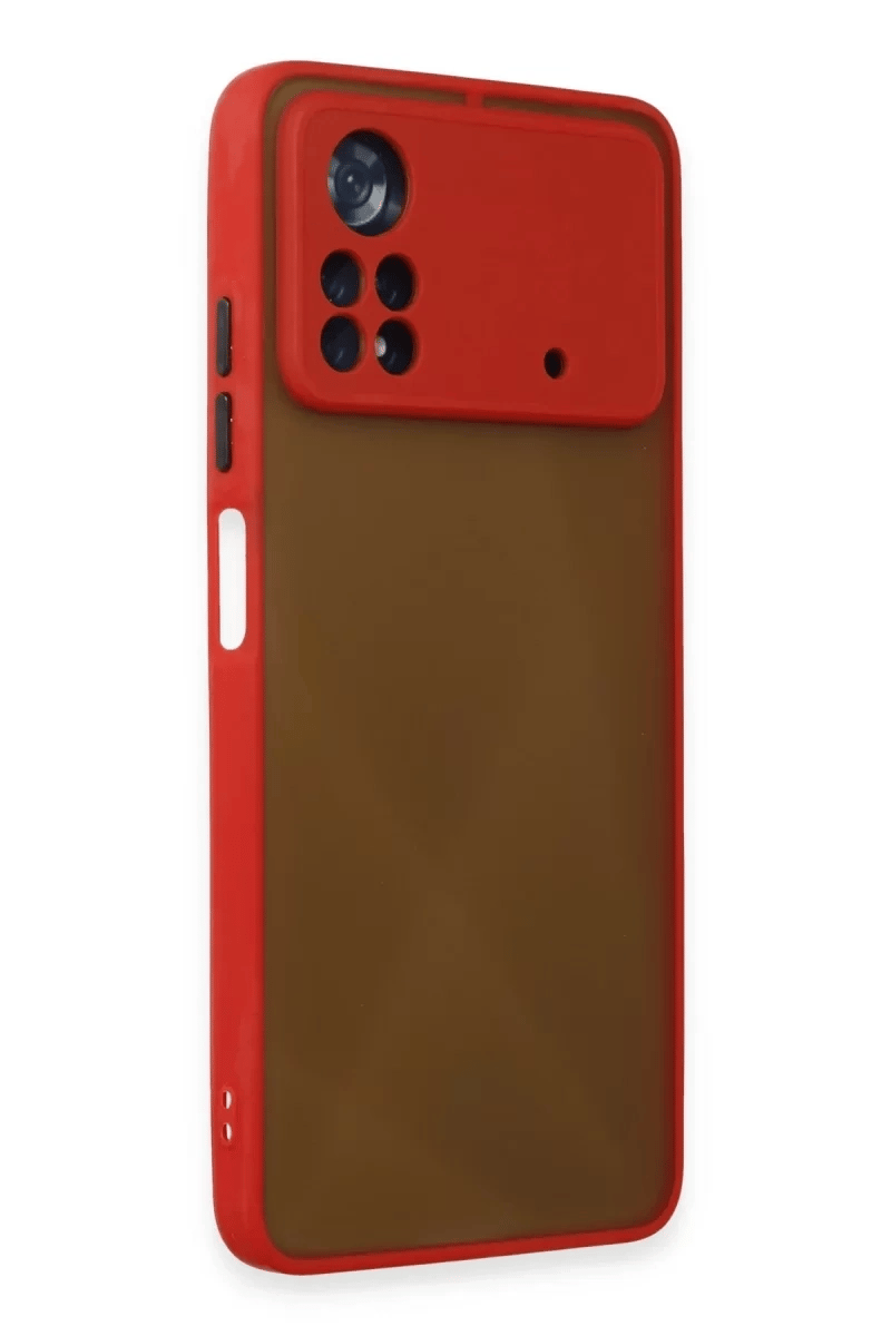 Xiaomi Poco X4 Pro 5G Kılıf Montreal Silikon Kapak - Kırmızı