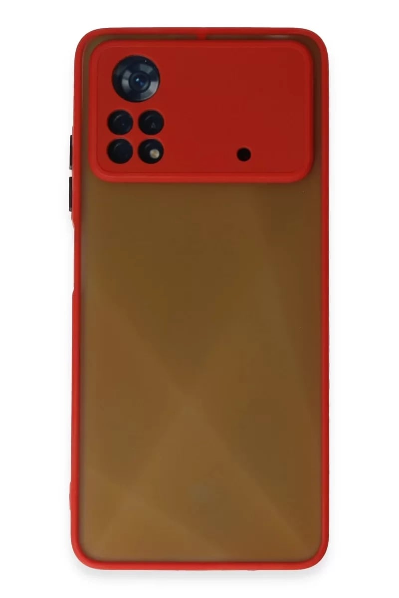 Xiaomi Poco X4 Pro 5G Kılıf Montreal Silikon Kapak - Kırmızı