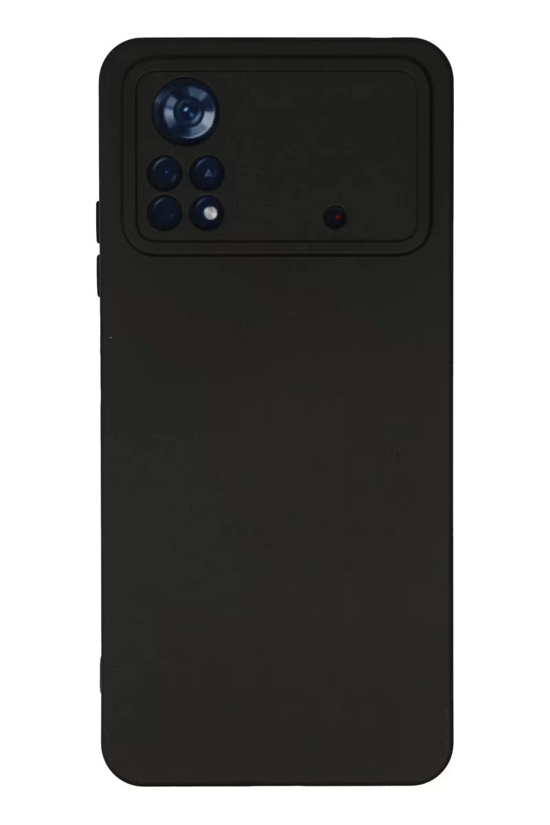 Xiaomi Poco X4 Pro 5G Kılıf Nano içi Kadife Silikon - Siyah