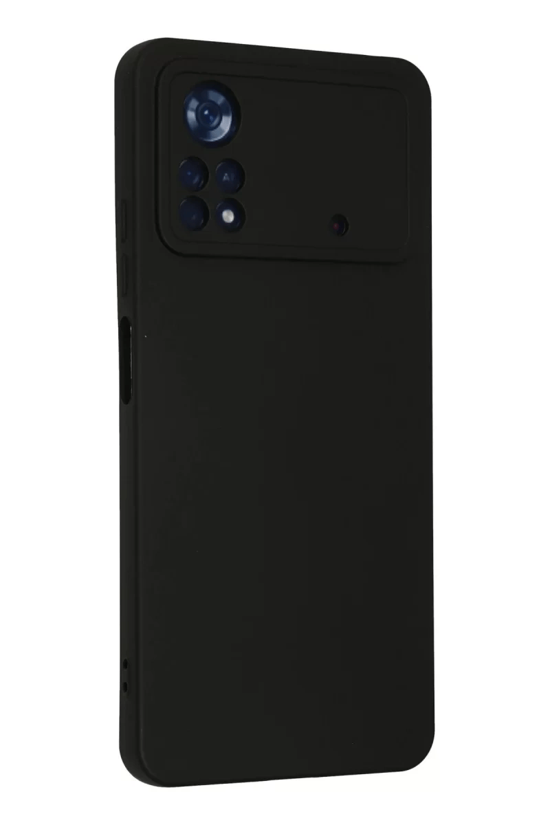 Xiaomi Poco X4 Pro 5G Kılıf Nano içi Kadife Silikon - Siyah