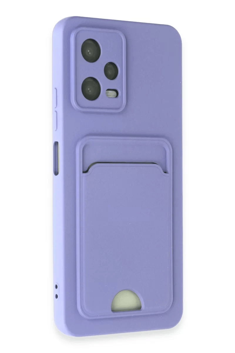 Xiaomi Poco X5 5G Kılıf Kelvin Kartvizitli Silikon - Lila