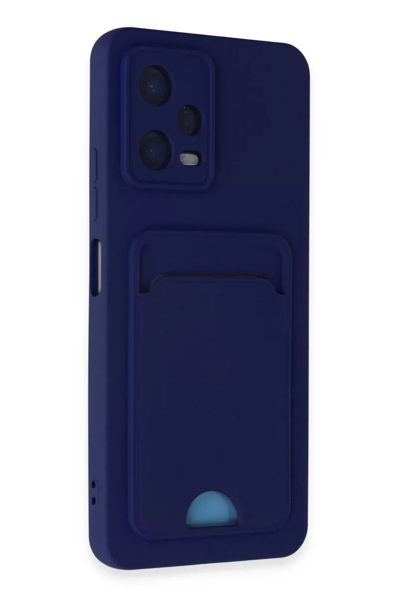 Xiaomi Poco X5 5G Kılıf Kelvin Kartvizitli Silikon - Lacivert