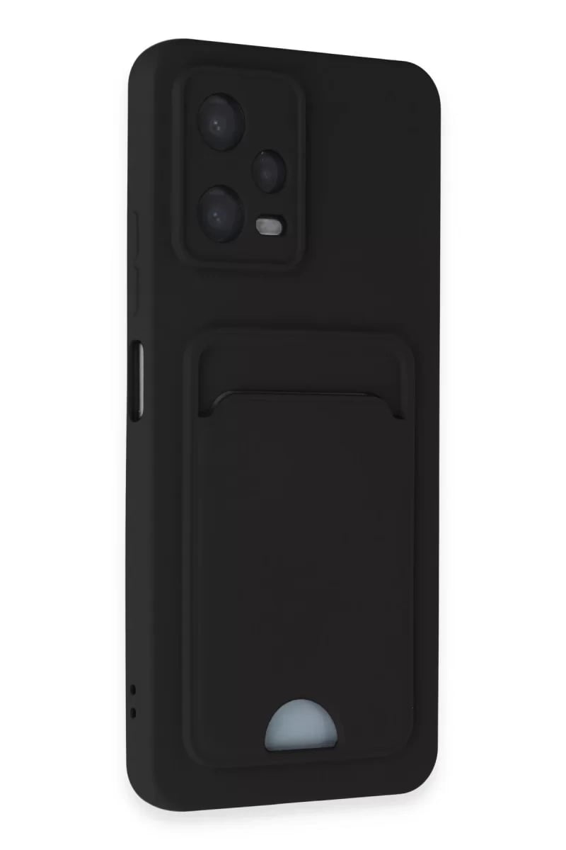 Xiaomi Poco X5 5G Kılıf Kelvin Kartvizitli Silikon - Siyah