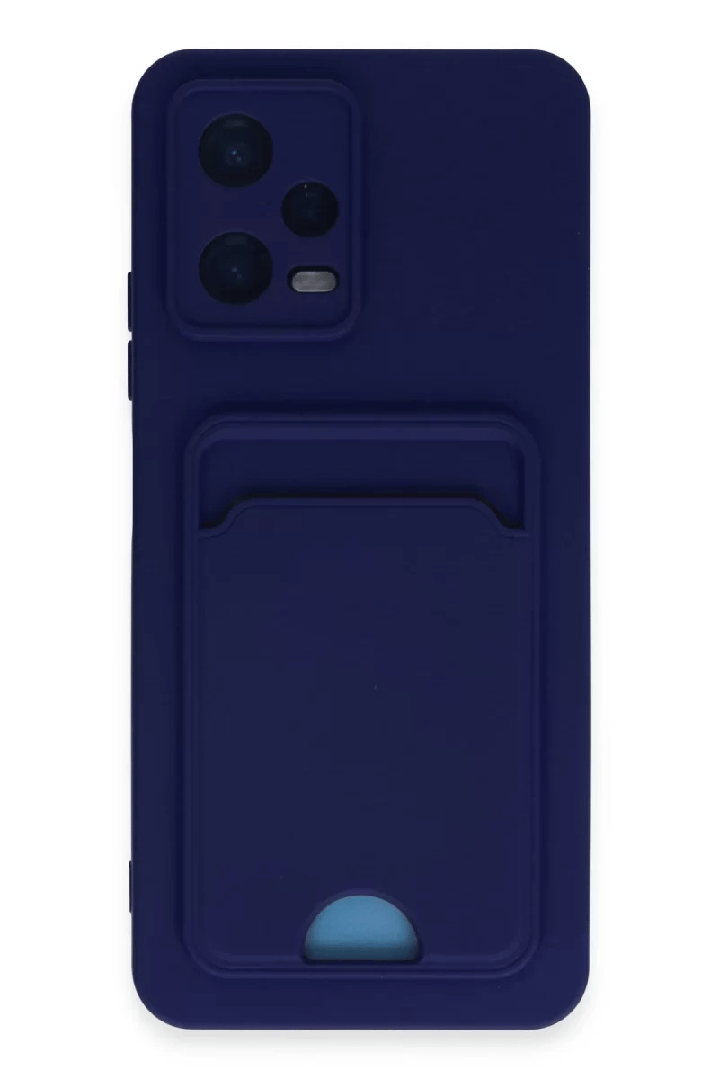 Xiaomi Poco X5 5G Kılıf Kelvin Kartvizitli Silikon - Lacivert