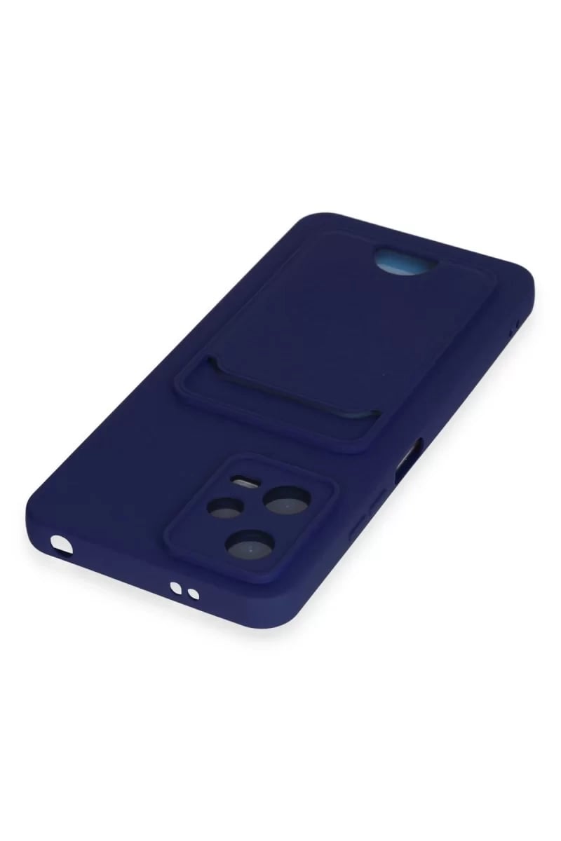 Xiaomi Poco X5 5G Kılıf Kelvin Kartvizitli Silikon - Lacivert