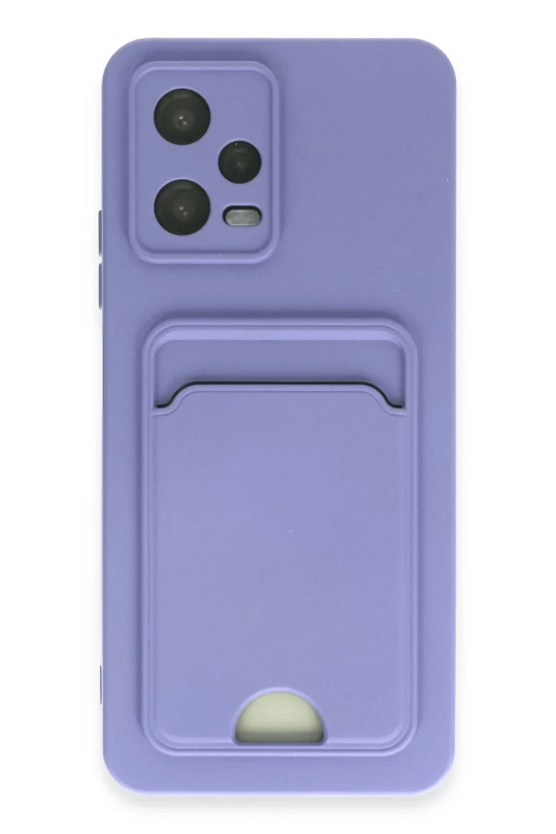 Xiaomi Poco X5 5G Kılıf Kelvin Kartvizitli Silikon - Lila