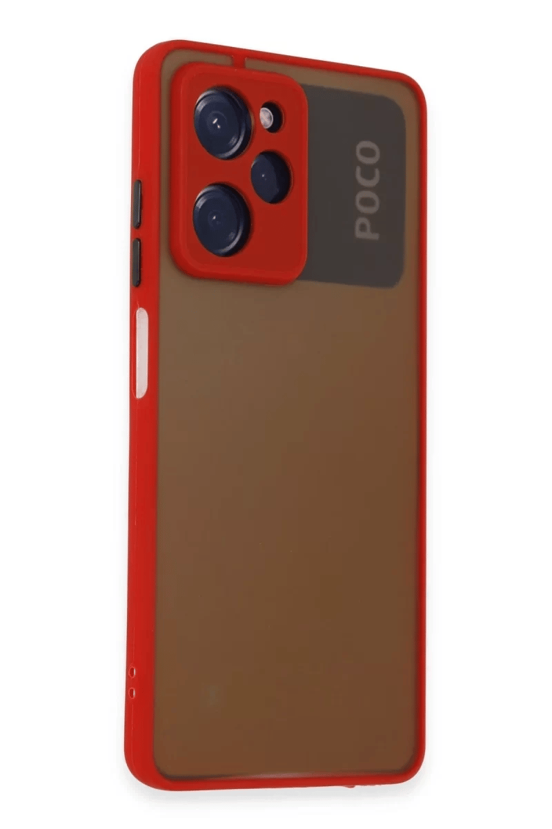Xiaomi Poco X5 Pro 5G Kılıf Montreal Silikon Kapak - Kırmızı