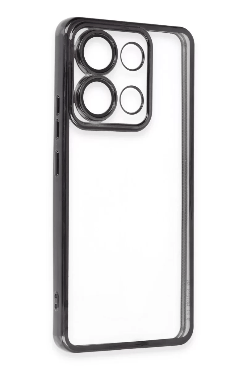 Xiaomi Poco X6 Pro Kılıf Lensli Silikon - Siyah