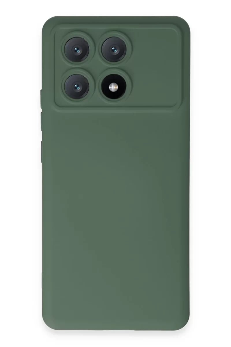 Xiaomi Poco X6 Pro Kılıf Nano içi Kadife Silikon - Koyu Yeşil