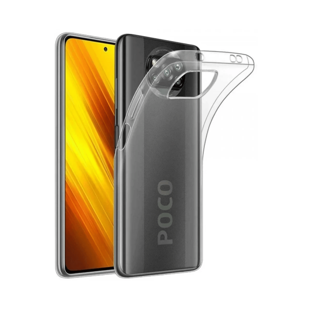 Xiaomi Pocophone X3 Kılıf Lüx Şeffaf Silikon