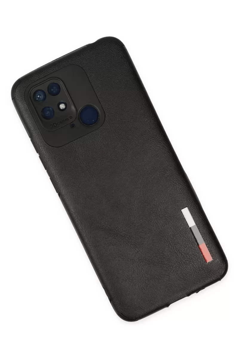 Xiaomi Redmi 10C Kılıf Loop Deri Silikon - Siyah