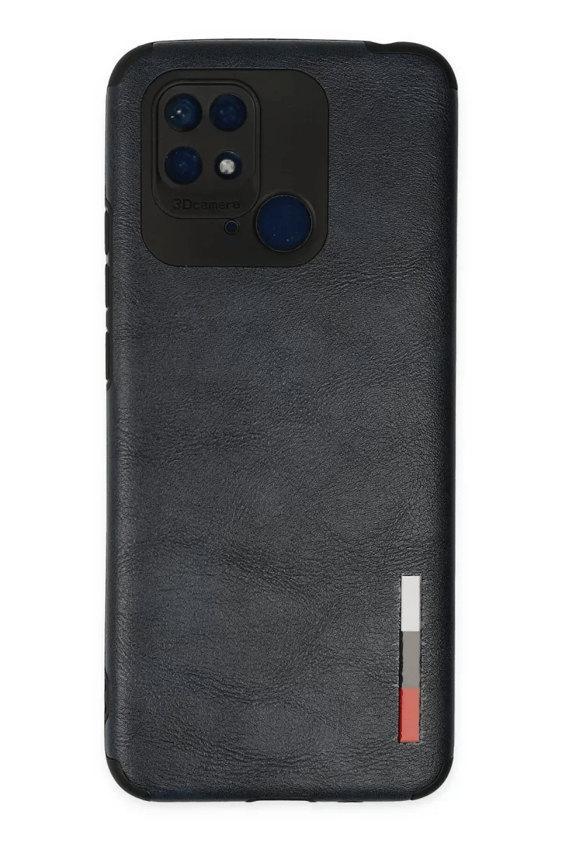 Xiaomi Redmi 10C Kılıf Loop Deri Silikon - Lacivert