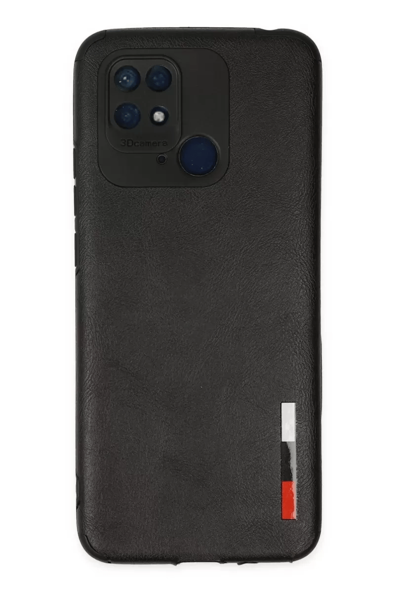 Xiaomi Redmi 10C Kılıf Loop Deri Silikon - Siyah