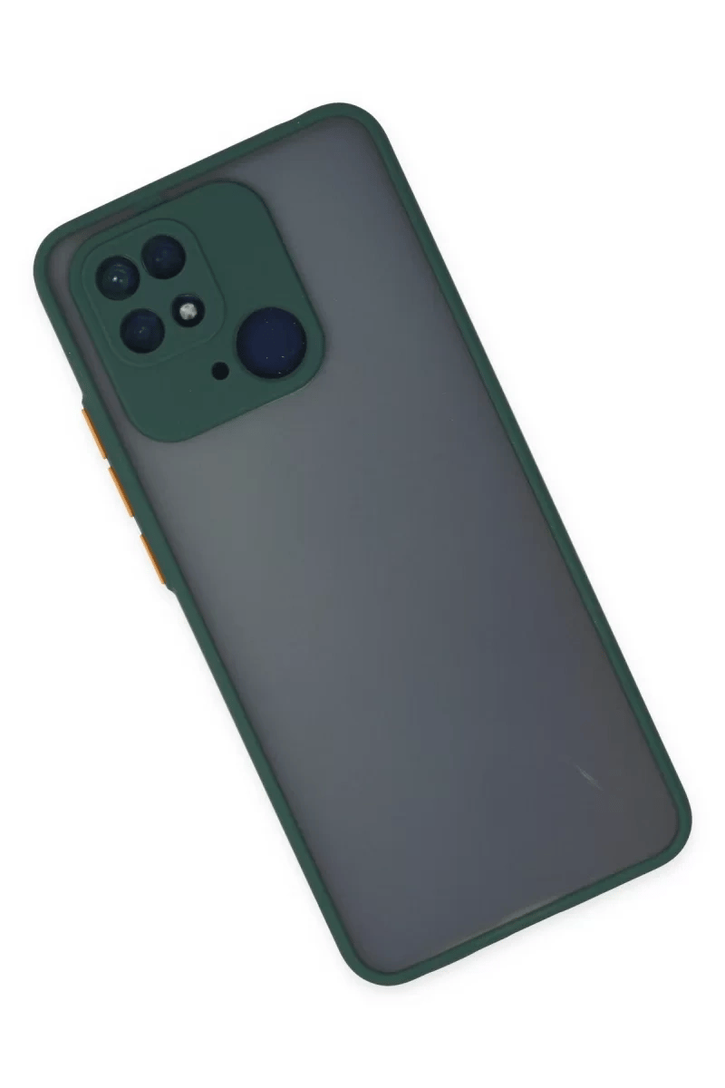 Xiaomi Redmi 10C Kılıf Montreal Silikon Kapak - Yeşil
