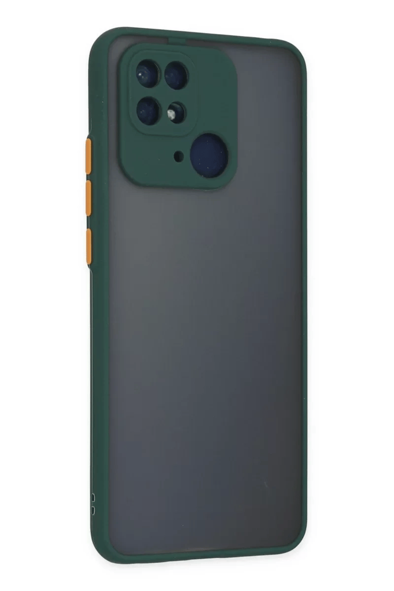 Xiaomi Redmi 10C Kılıf Montreal Silikon Kapak - Yeşil