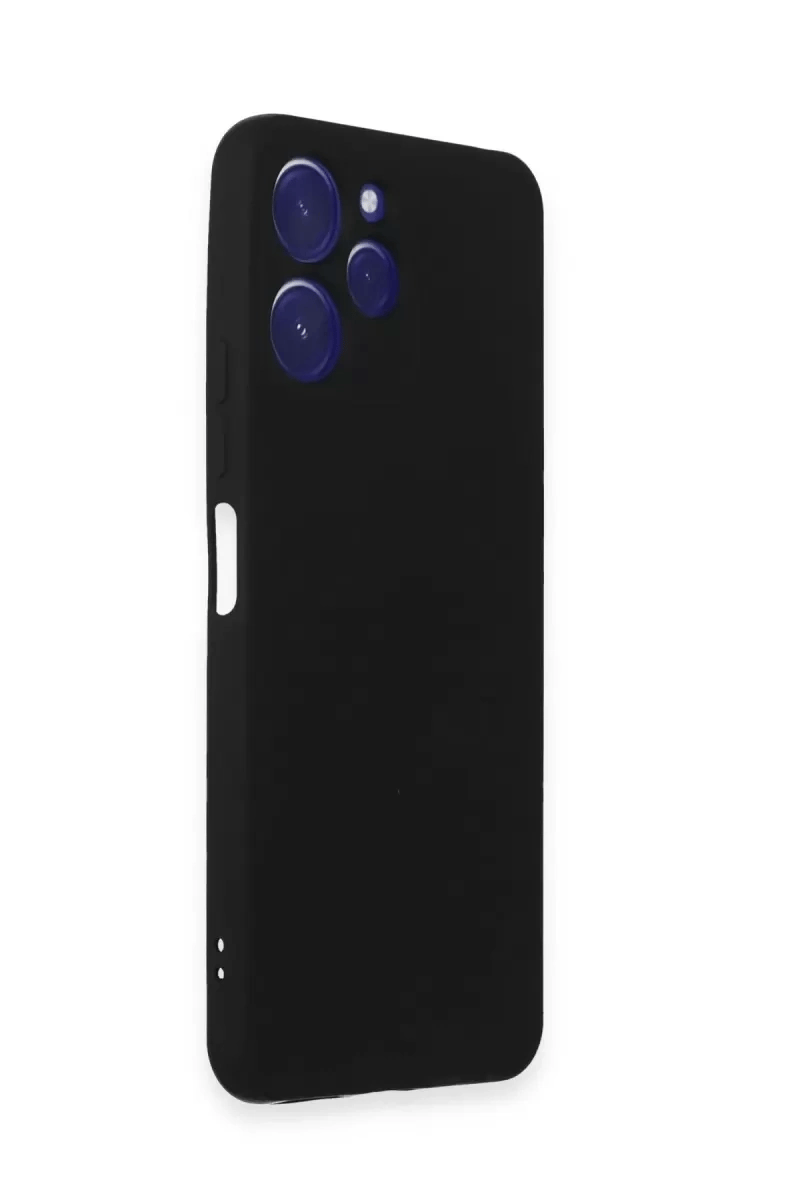 Xiaomi Redmi 12 Kılıf Nano içi Kadife Silikon - Siyah