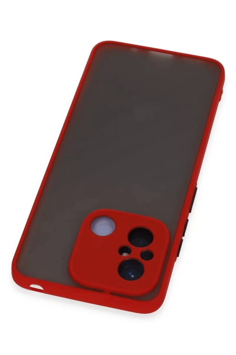 Xiaomi Redmi 12C Kılıf Montreal Silikon Kapak - Kırmızı
