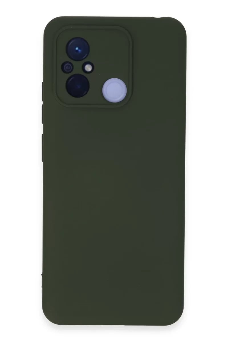 Xiaomi Redmi 12C Kılıf Nano içi Kadife Silikon - Koyu Yeşil