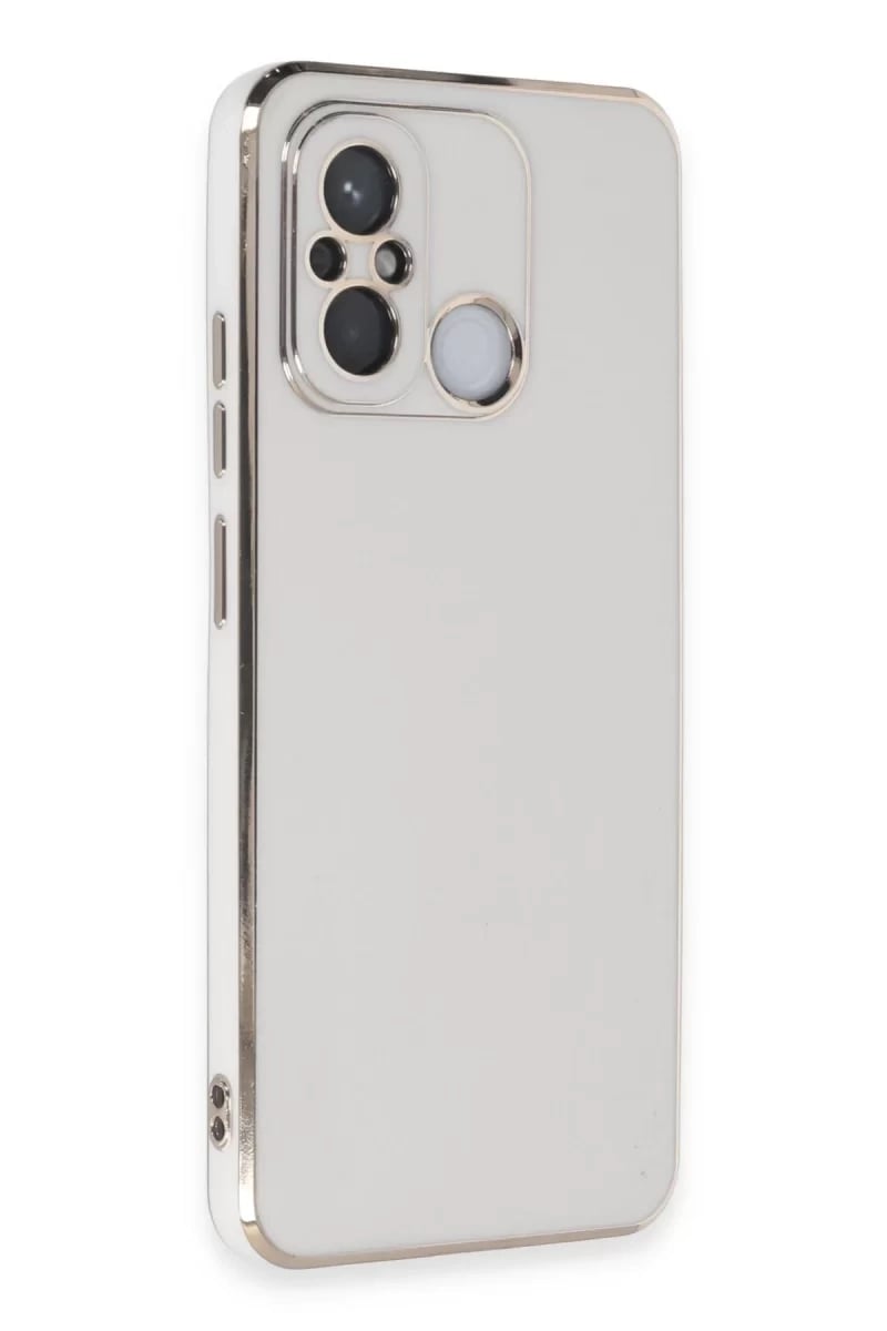 Xiaomi Redmi 12C Kılıf Volet Silikon - Beyaz