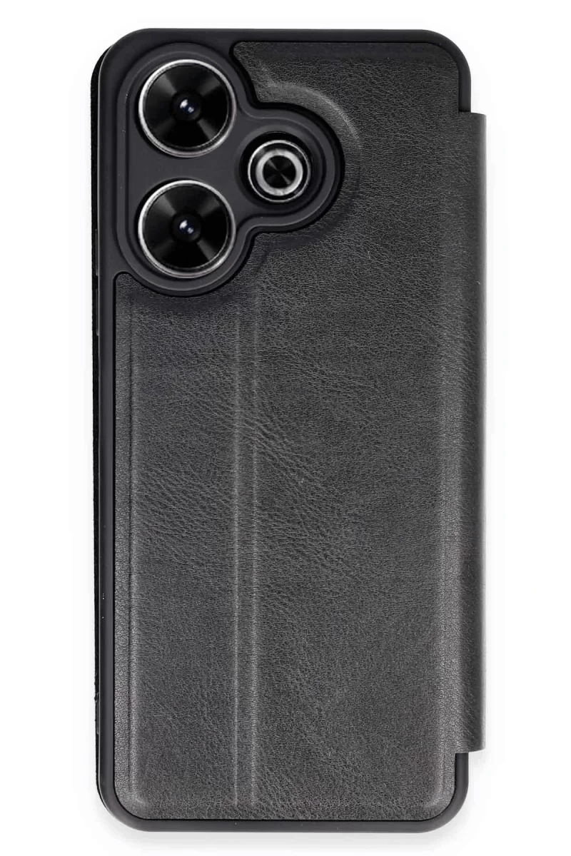Xiaomi Redmi 13 4G Kılıf Flip Cover - Siyah