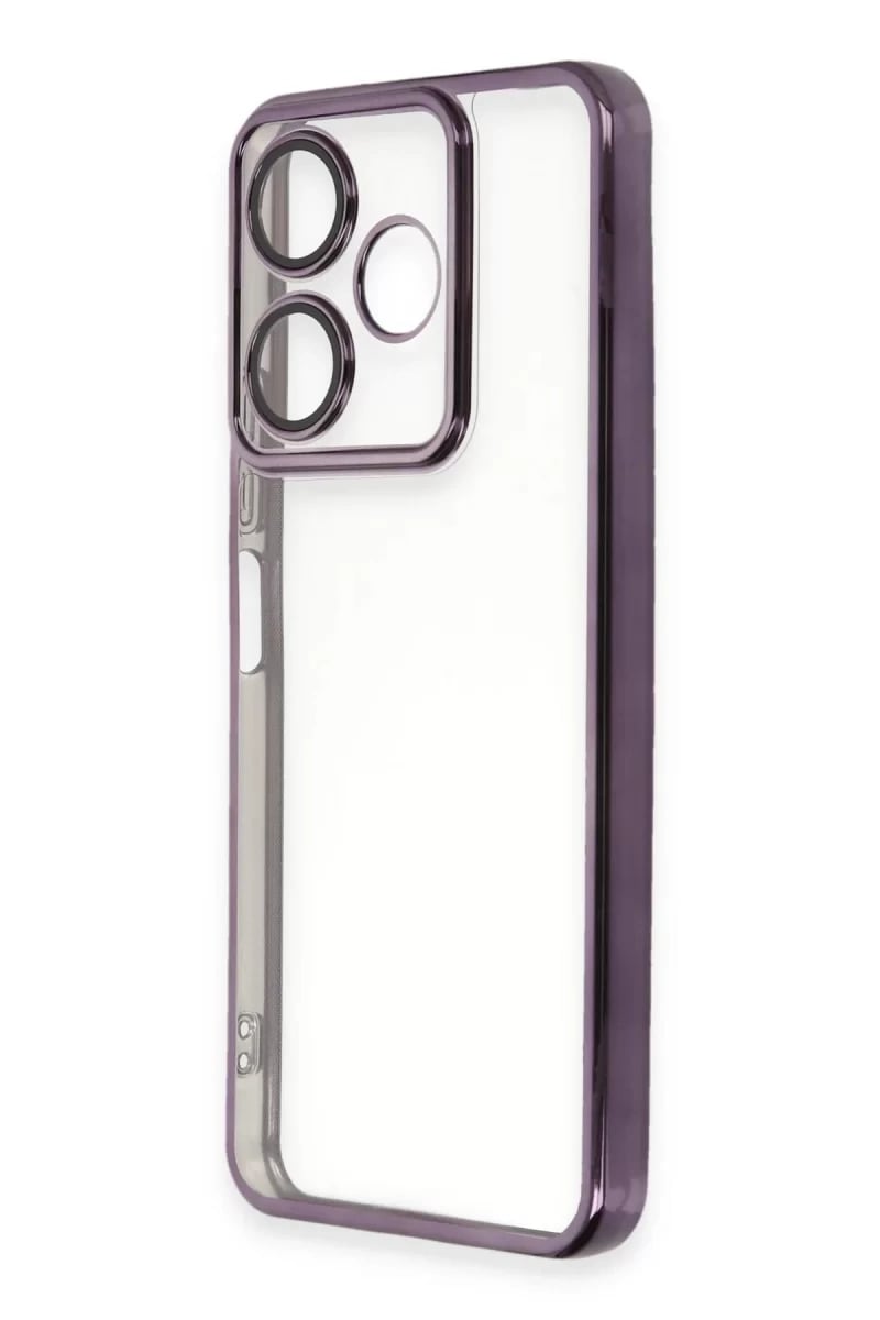 Xiaomi Redmi 13 4G Kılıf Lensli Silikon - Mor