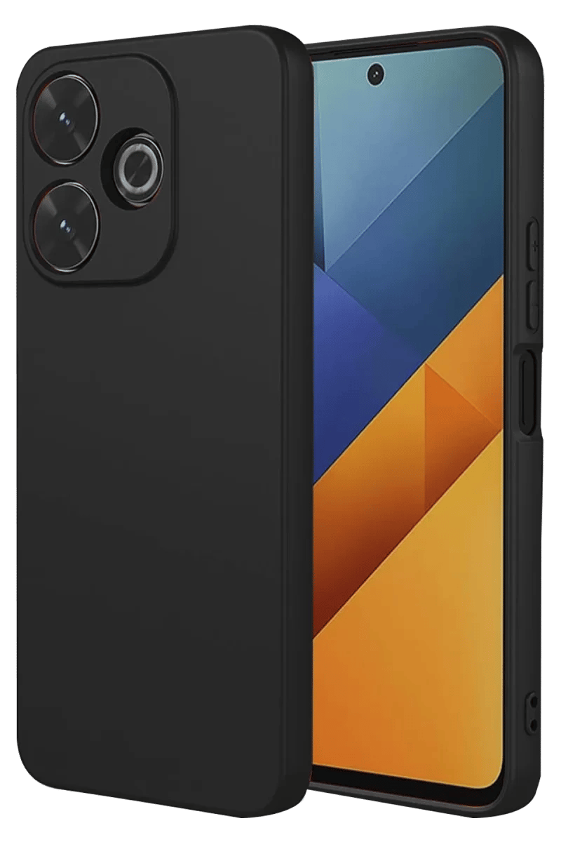 Xiaomi Redmi 13 4G Kılıf Nano içi Kadife Silikon - Siyah