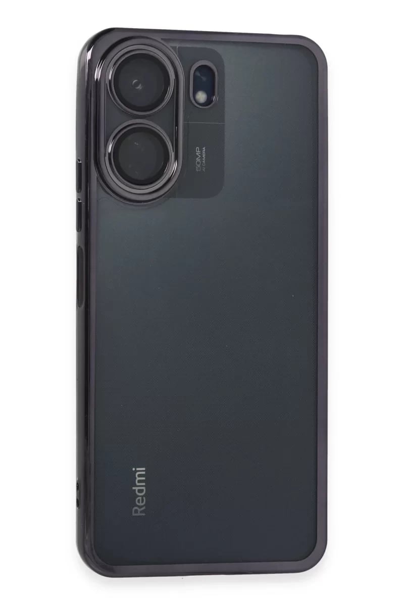 Xiaomi Redmi 13C Kılıf Lensli Silikon - Mor