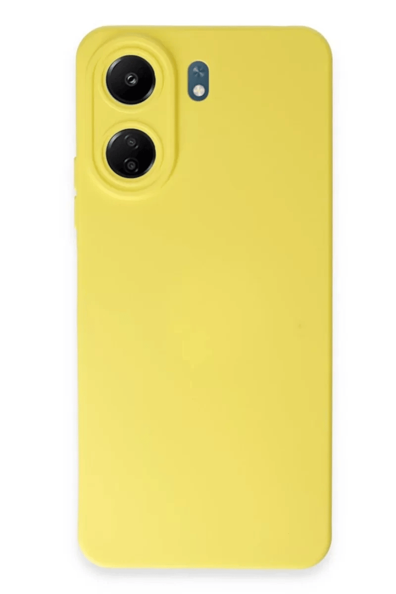 Xiaomi Redmi 13C Kılıf Nano içi Kadife Silikon - Sarı