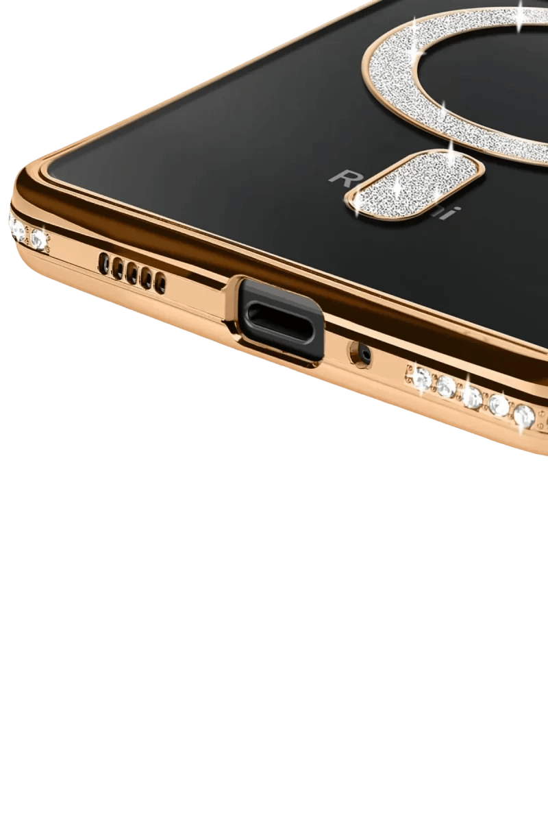 Xiaomi Redmi 14C Joke Simli Magneticsafe Kılıf - Gold