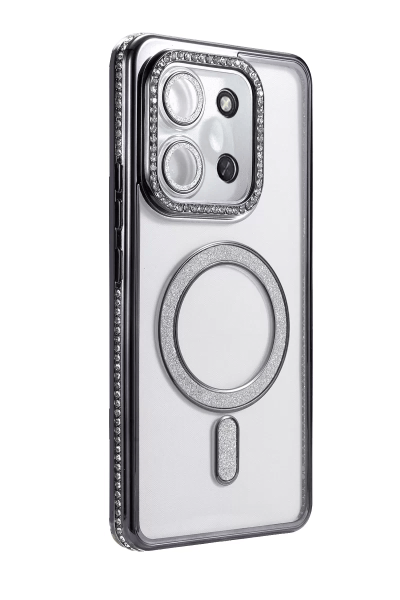 Xiaomi Redmi 15C 4G Joke Simli Magneticsafe Kılıf - Siyah