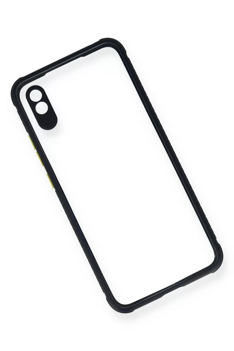Xiaomi Redmi 9A Kılıf Miami Şeffaf Silikon - Lacivert